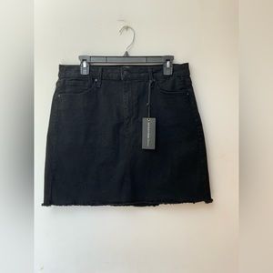 Black Denim Skirt